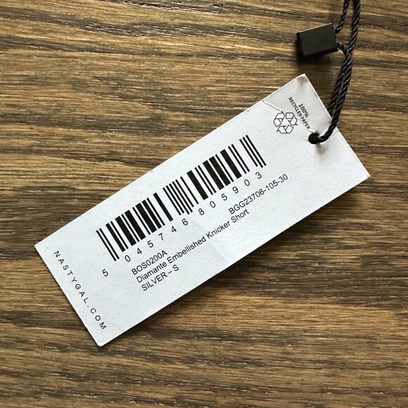 NWT Nasty Gal Diamante Festival Booty Short - Picture 2 of 5